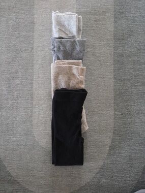 H&M 4 Tights 18M-2T Black, Grays, Tan